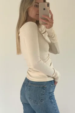 Dominique Healy - Luella Long-Sleeve - Vanilla Rib