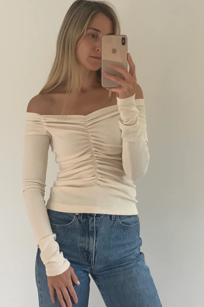 Dominique Healy - Luella Long-Sleeve - Vanilla Rib
