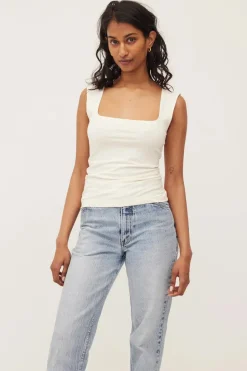Dominique Healy - Naia Tank - Ivory