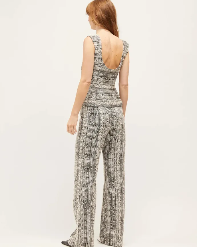 Dominique Healy - Sonia Pant - Black/Ivory Tweed