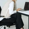 Find Me Now - Archie Pant - Black Pinstripe