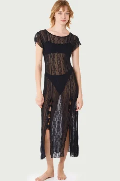 Find Me Now - Mariposa Lace Midi Dress - Night