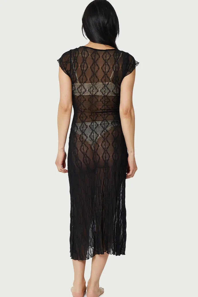 Find Me Now - Mariposa Lace Midi Dress - Night