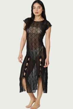 Find Me Now - Mariposa Lace Midi Dress - Night