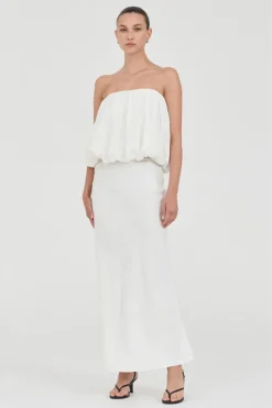 Friend Of Audrey - Bubble Linen Top - White