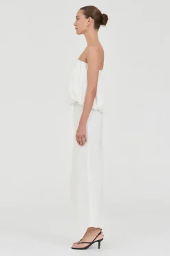 Friend Of Audrey - Bubble Linen Top - White
