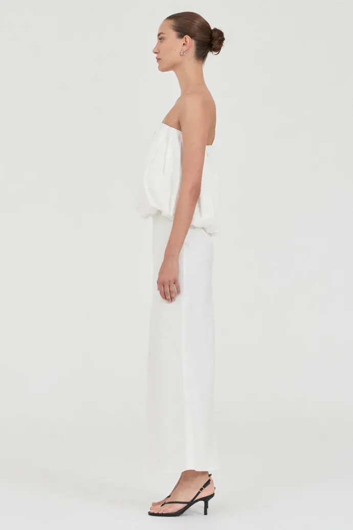 Friend Of Audrey - Bubble Linen Top - White