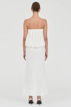 Friend Of Audrey - Bubble Linen Top - White
