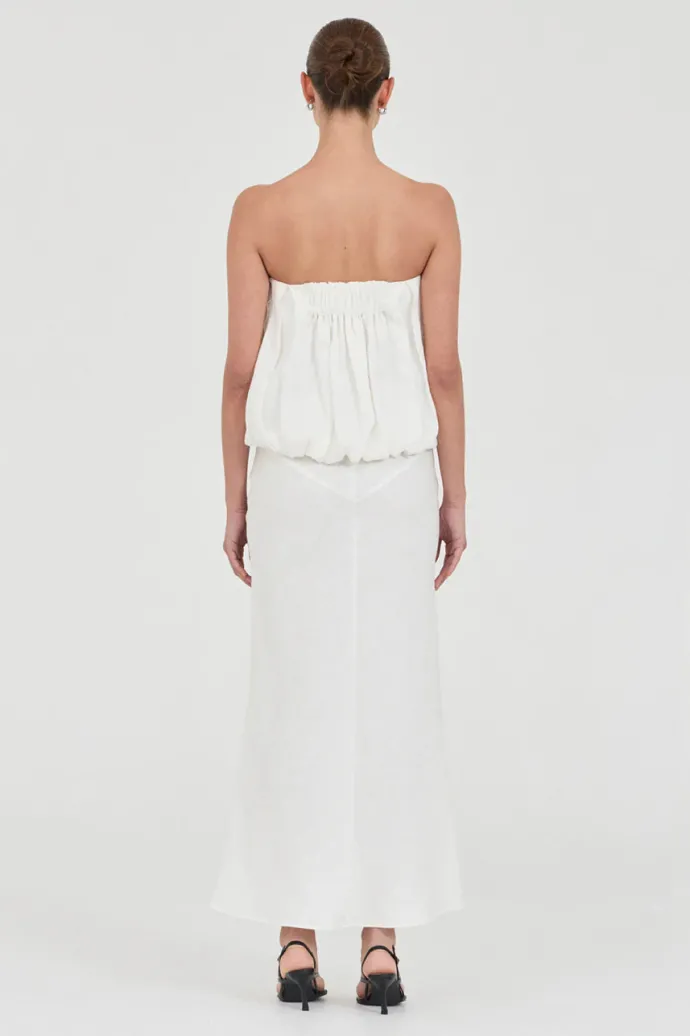 Friend Of Audrey - Bubble Linen Top - White