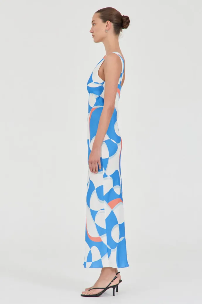 Friend Of Audrey - Evelyn Cupro Panel Dress - Wave