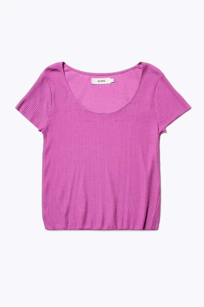 Kloke - Celsius Knit T-Shirt - Fushia
