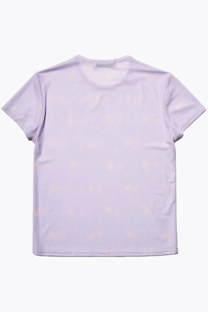 Kloke - Mica Mesh SS Top - Lilac Floral