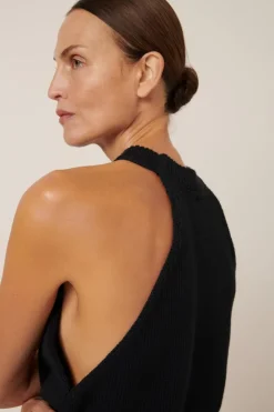 Kowtow - Ebony Singlet - Black