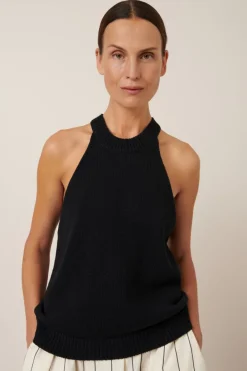 Kowtow - Ebony Singlet - Black