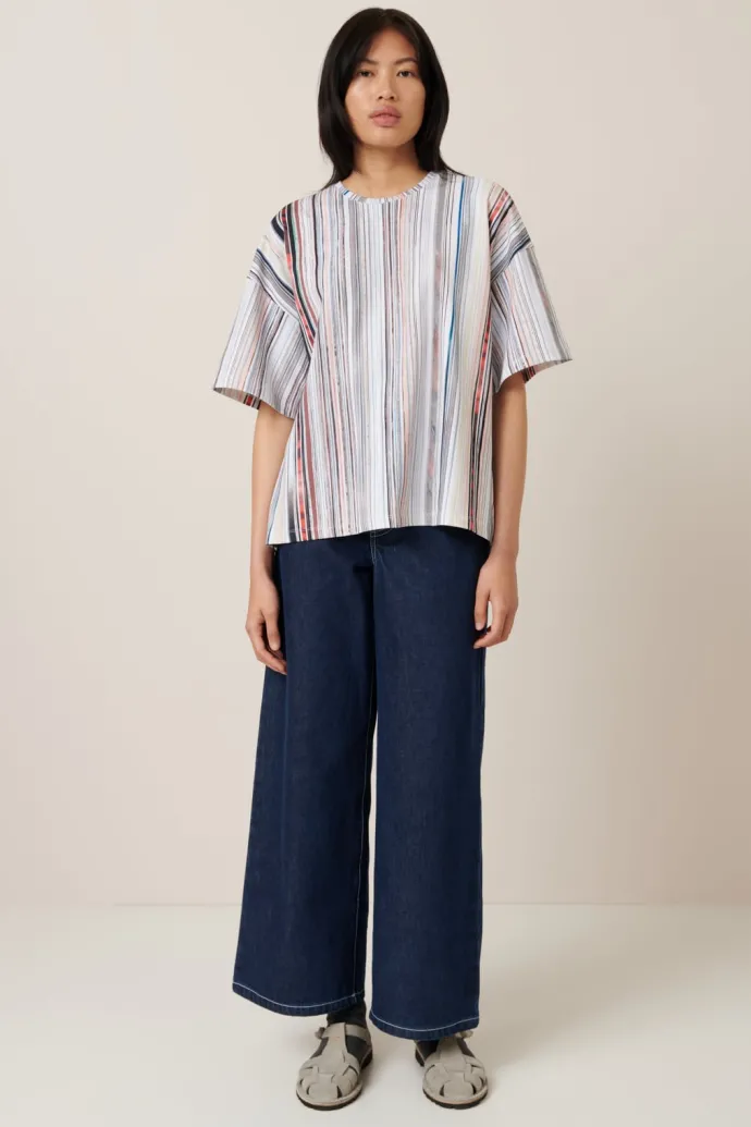 Kowtow - Library Tee - Library Stripe