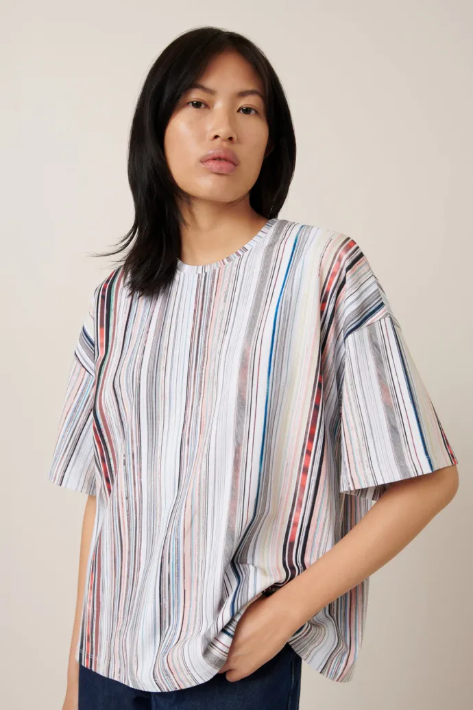 Kowtow - Library Tee - Library Stripe