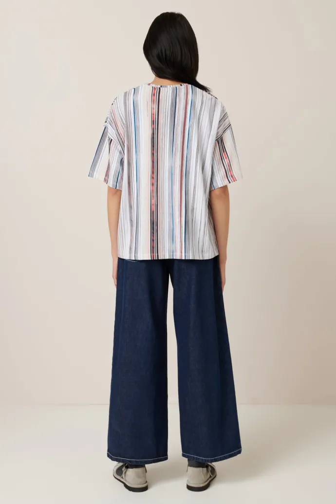 Kowtow - Library Tee - Library Stripe