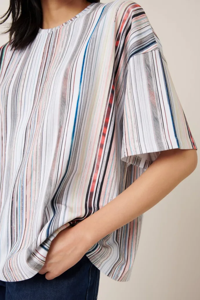 Kowtow - Library Tee - Library Stripe