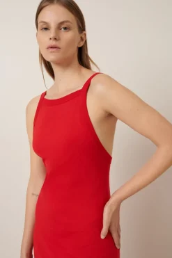 Kowtow - Low Back Dress - Red