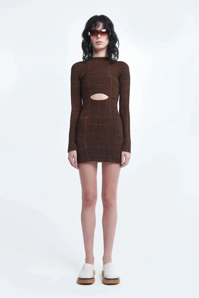 LAST ONE | Arthur Apparel - Slit Mini Dress - Find-A-Word