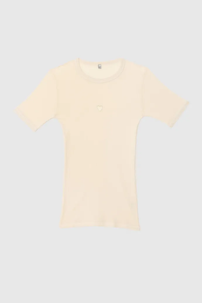 LAST ONE | Baserange - Heart Short Sleeve - Undyed