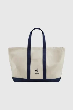 LAST ONE | Commonplace - CPD Classico XL Tote - Navy/White