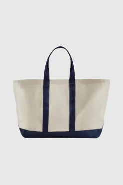 LAST ONE | Commonplace - CPD Classico XL Tote - Navy/White