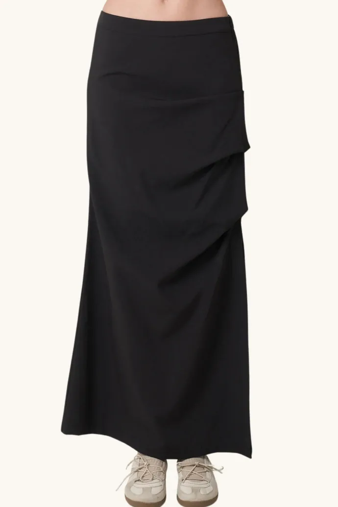 LAST ONE | Find Me Now - Orion Ruched Skirt - Night