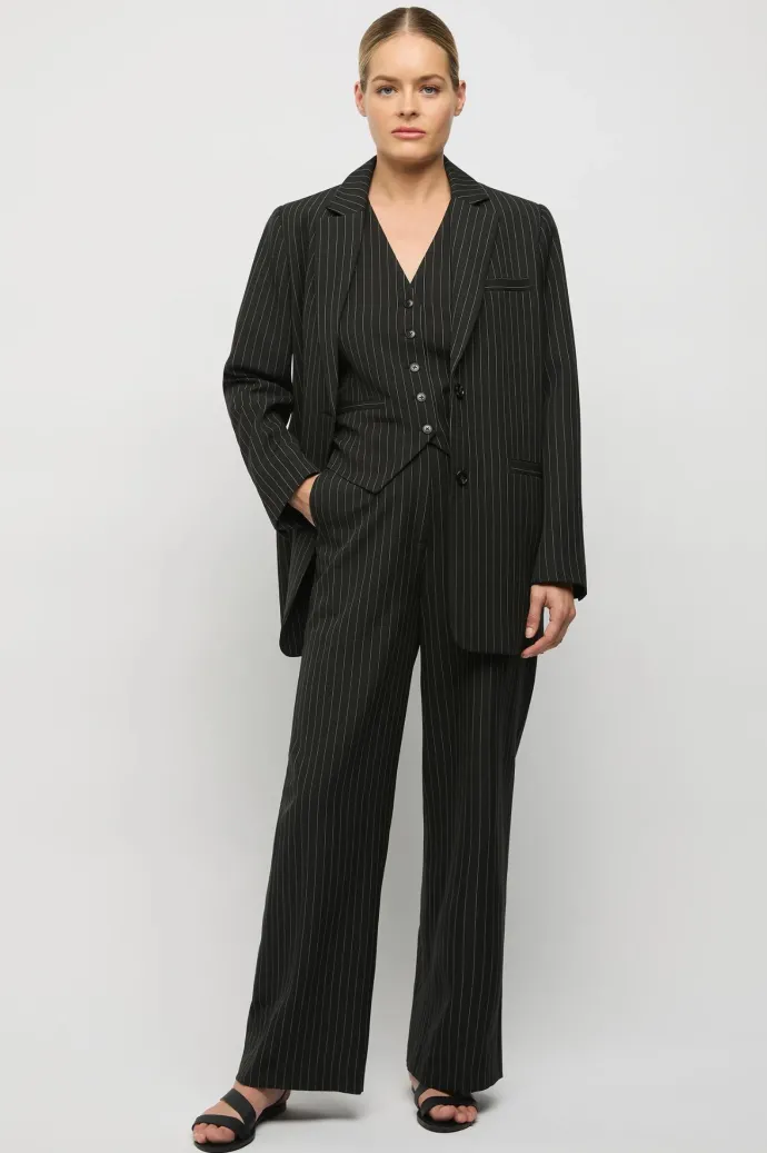 LAST ONE | Friend Of Audrey - Pinstripe Trouser - Pinstripe