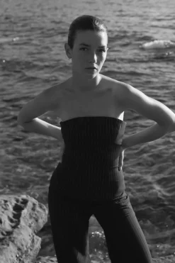 LAST ONE | Friend of Audrey - Pinstripe Top - Pinstripe