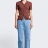 LAST ONE | Kloke - Delay Short Sleeve Knit Shirt - Cocoa