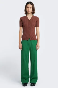 LAST ONE | Kloke - Delay Short Sleeve Knit Shirt - Cocoa