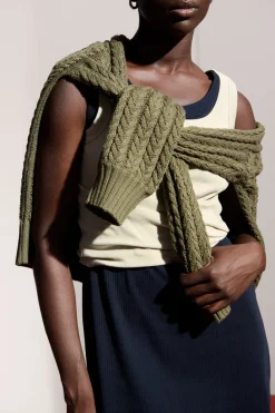 LAST ONE | Kowtow - Column Sweater - Olive
