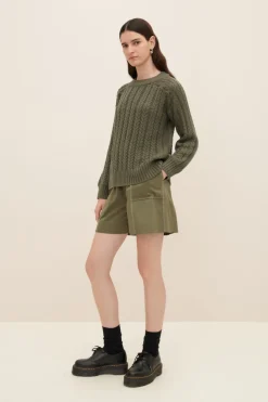 LAST ONE | Kowtow - Column Sweater - Olive