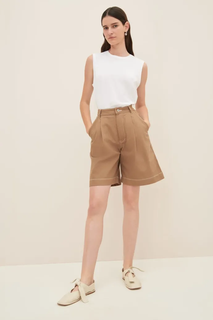 LAST ONE | Kowtow - Journey shorts - Earth Denim