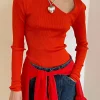 LAST ONE | Opera Sport - Eve Seamless Top - Red