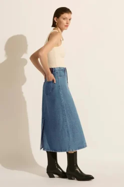 LAST ONE | Outland Denim - Ruby Maxi Skirt - Heritage