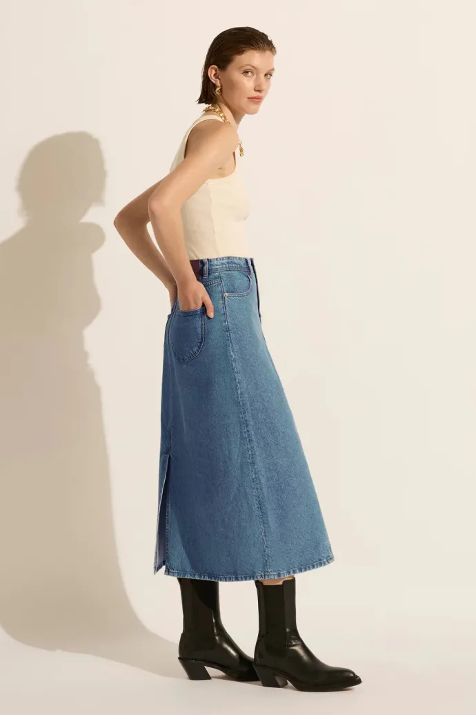 LAST ONE | Outland Denim - Ruby Maxi Skirt - Heritage
