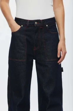 LAST ONE | Oval Square - Player Jeans - 0103 Raw Red Stitch
