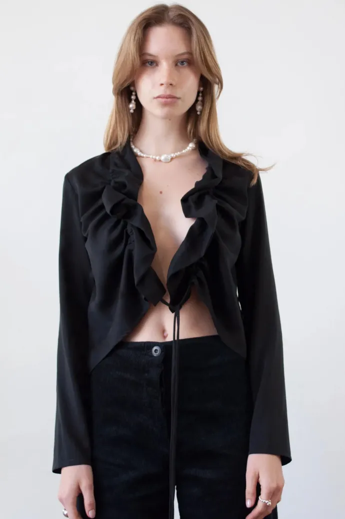 LAST ONE | Ovna Ovich - Shell We Blouse - Onyx