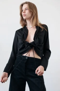 LAST ONE | Ovna Ovich - Shell We Blouse - Onyx