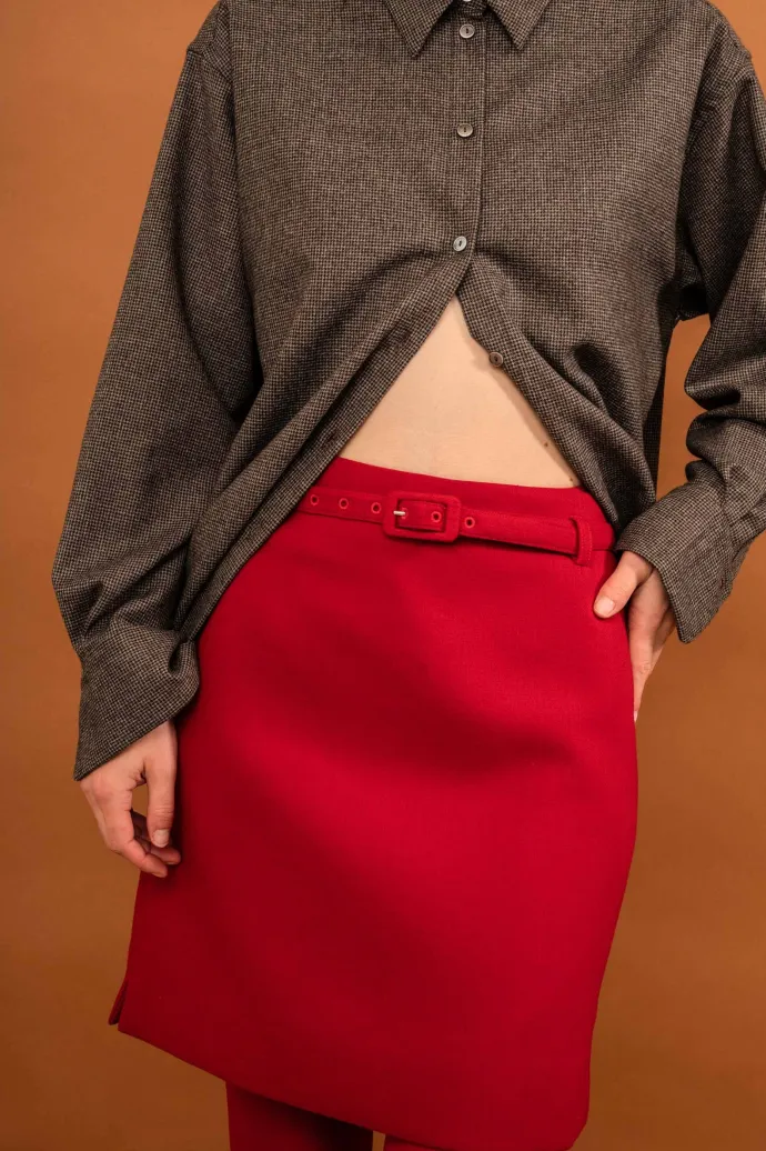 LAST ONE | Penny Sage - Anita Skirt - Scarlet