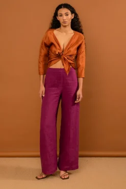 LAST ONE | Penny Sage - Holiday Trouser - Magenta