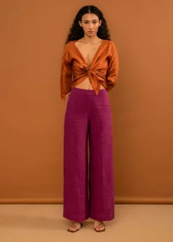 LAST ONE | Penny Sage - Holiday Trouser - Magenta