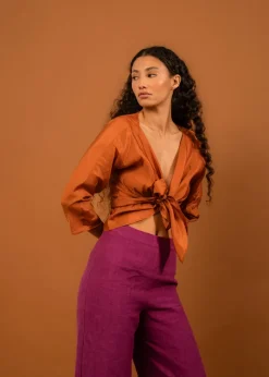 LAST ONE | Penny Sage - Holiday Trouser - Magenta