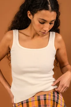 LAST ONE | Penny Sage - Leta Singlet - Ivory