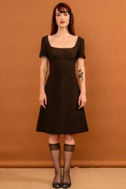 LAST ONE | Penny Sage - Nay Dress - Chocolate