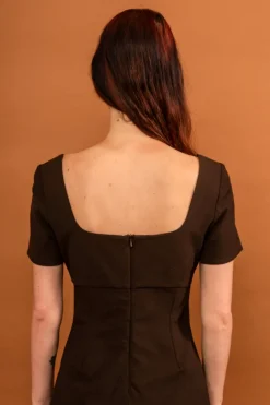 LAST ONE | Penny Sage - Nay Dress - Chocolate
