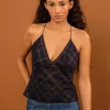 LAST ONE | Penny Sage - Roberta Singlet - Midnight Forest Tartan