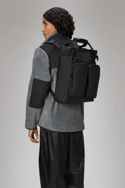 LAST ONE | Rains - Texel Tote Backpack - Black